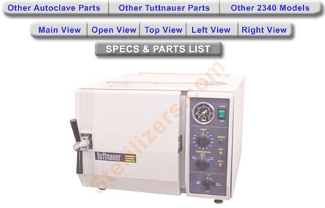 tuttnauer autoclave parts|tuttnauer parts list.